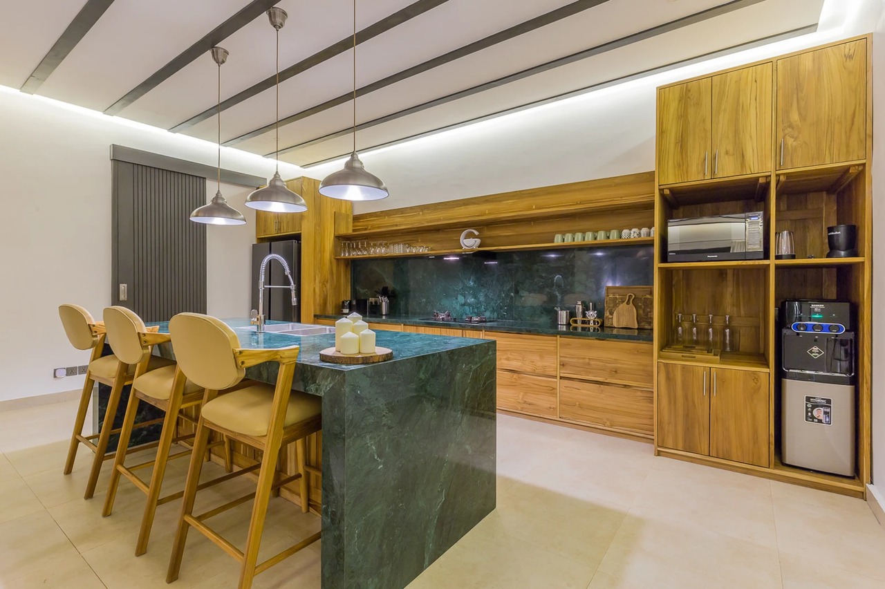Serene Jade-Toned 3BR Designer Villa