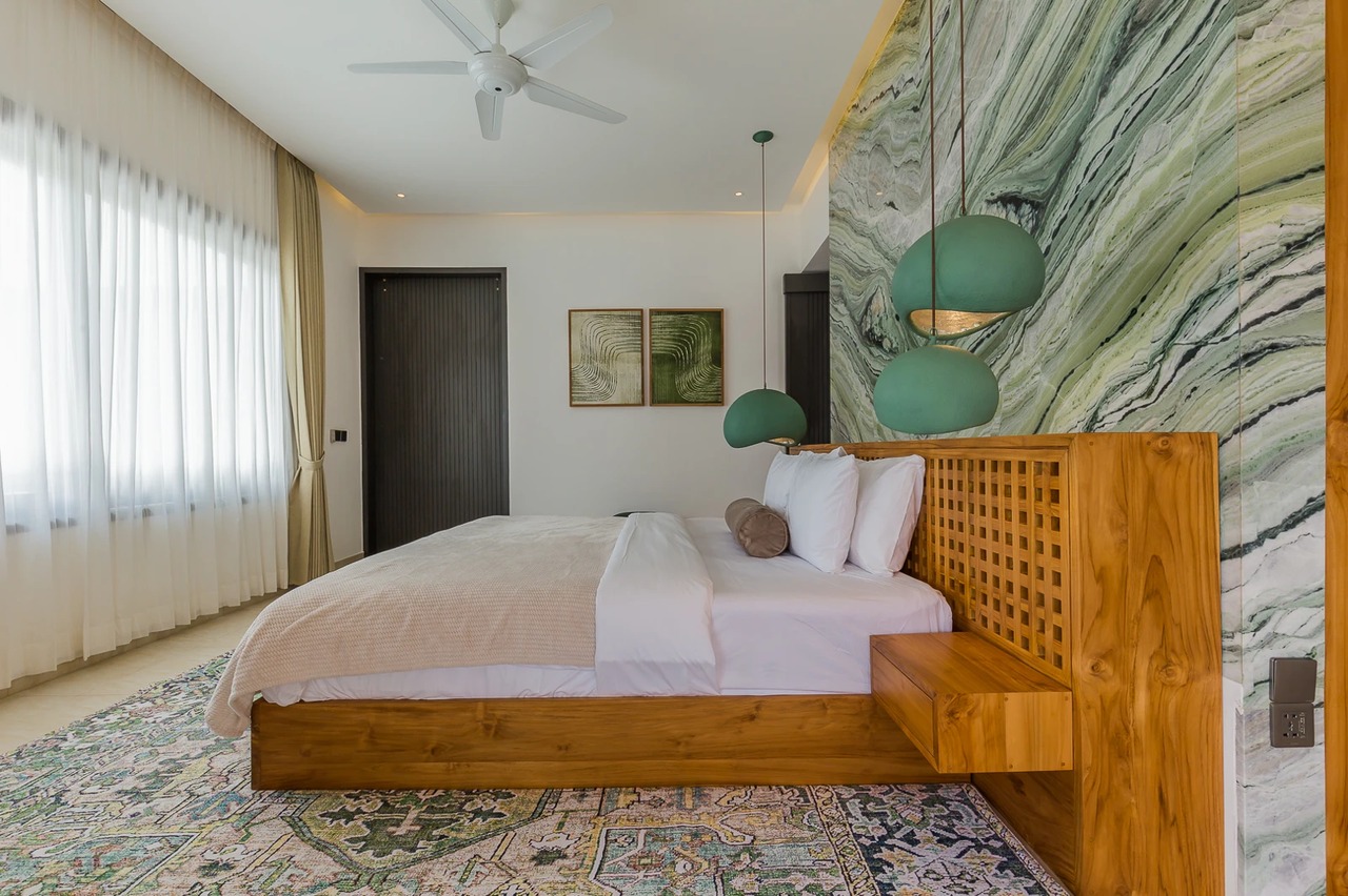 Serene Jade-Toned 3BR Designer Villa