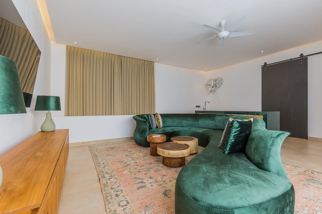 Serene Jade-Toned 3BR Designer Villa