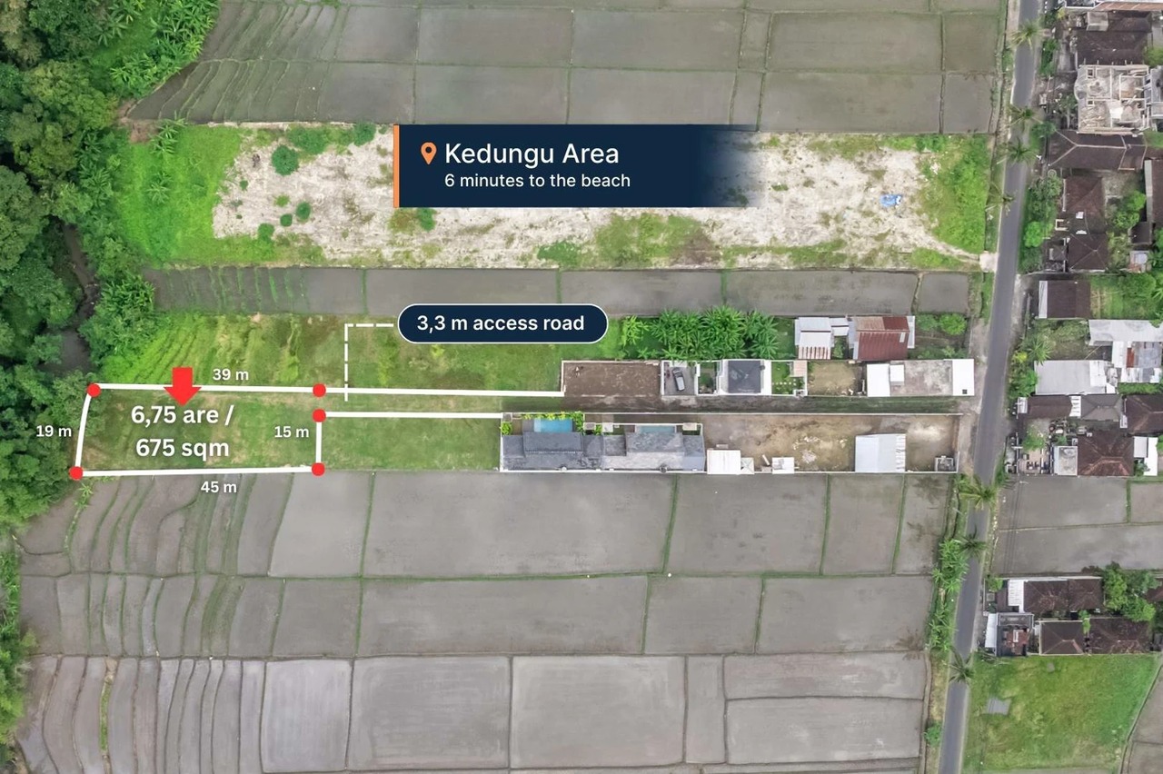 Land For Lease Near Kedungu Beach