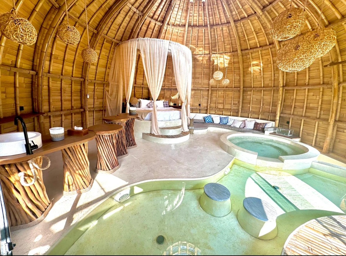Unique Bamboo Dome 1BR Villa w/ Pool