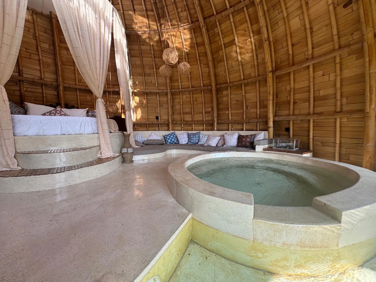 Unique Bamboo Dome 1BR Villa w/ Pool