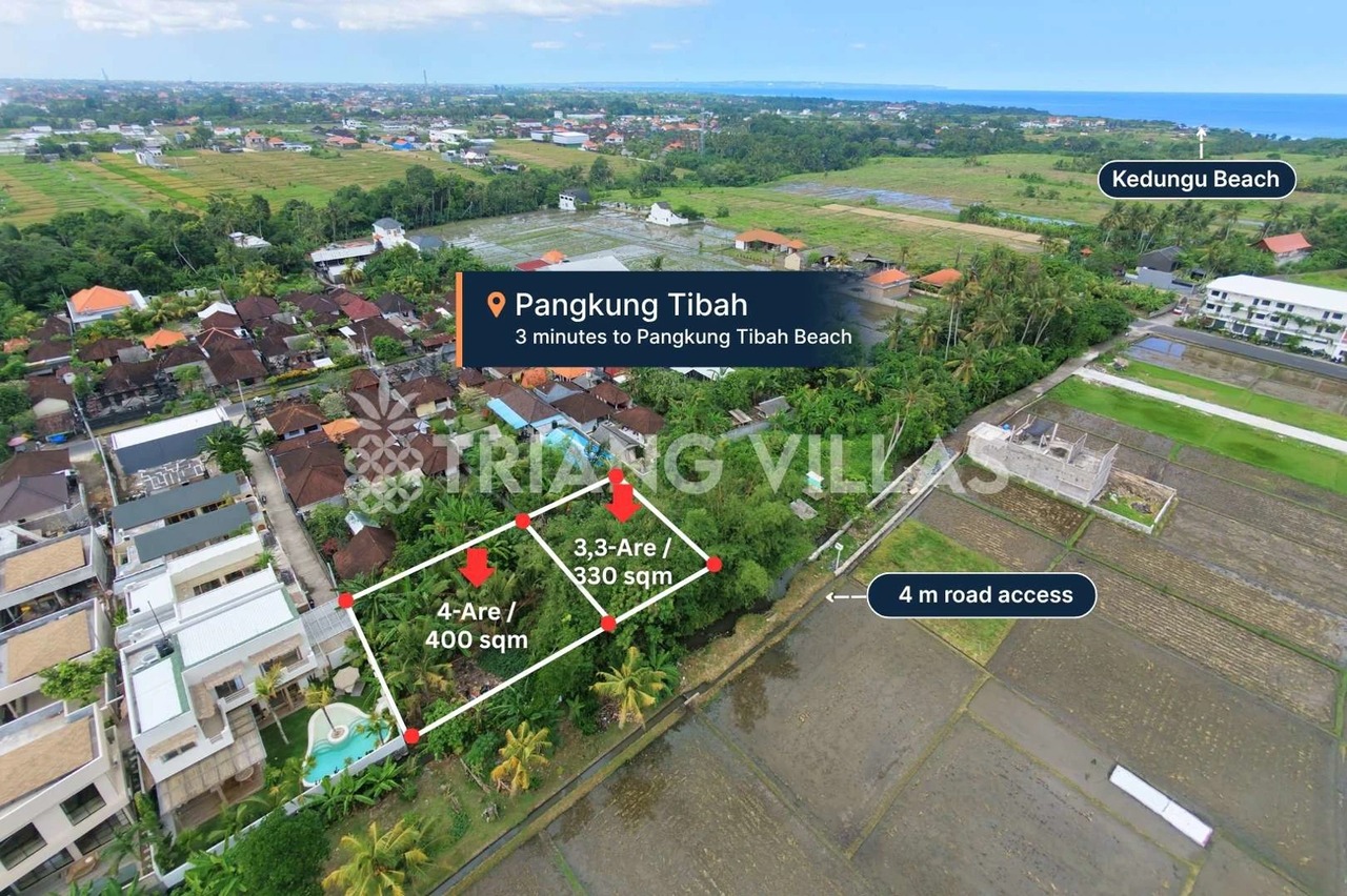 3.3-Are & 4-Are Land in Pangkung Tibah
