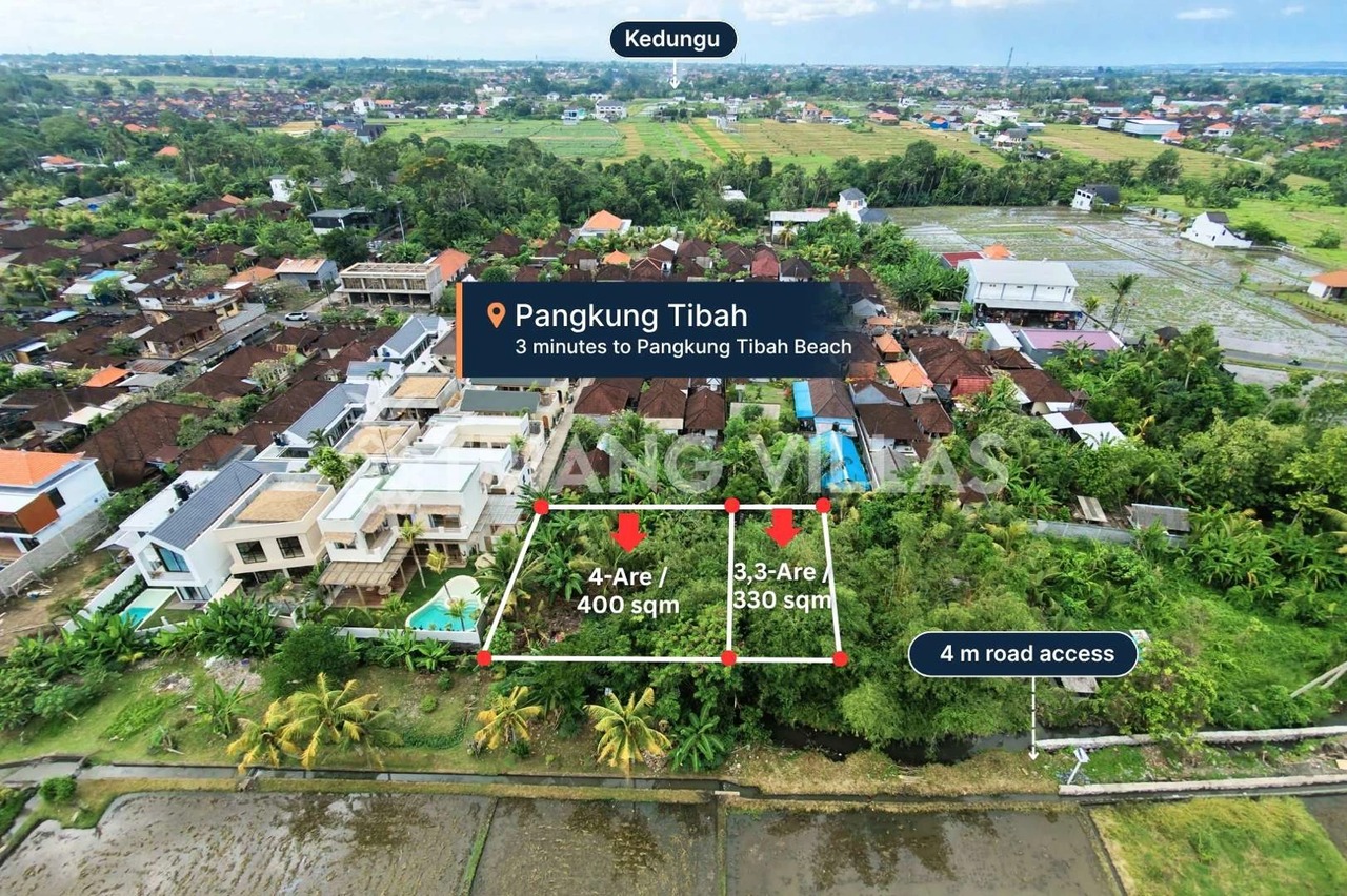 3.3-Are & 4-Are Land in Pangkung Tibah