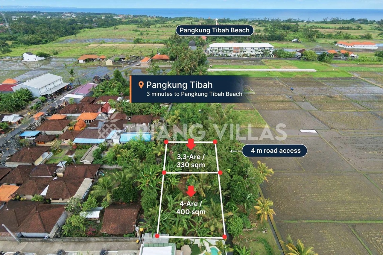 3.3-Are & 4-Are Land in Pangkung Tibah