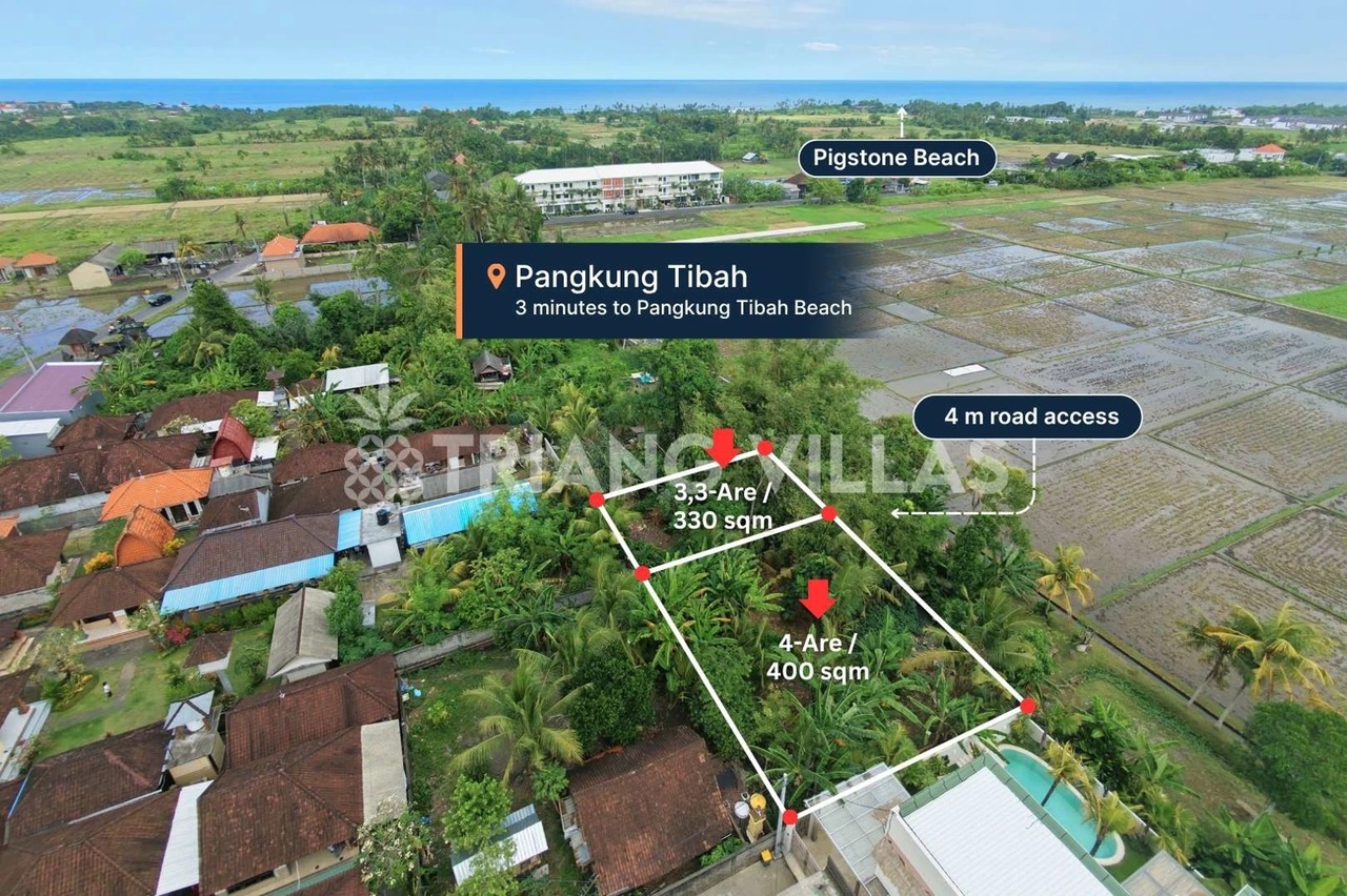 3.3-Are & 4-Are Land in Pangkung Tibah