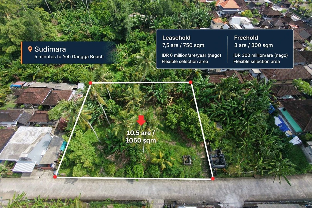 Freehold Land in Sudimara Tabanan