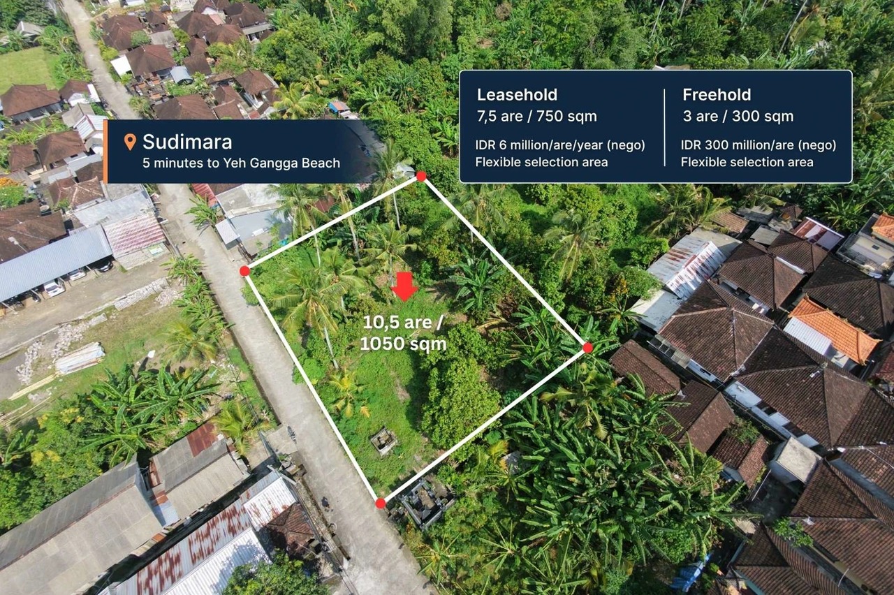 Freehold Land in Sudimara Tabanan