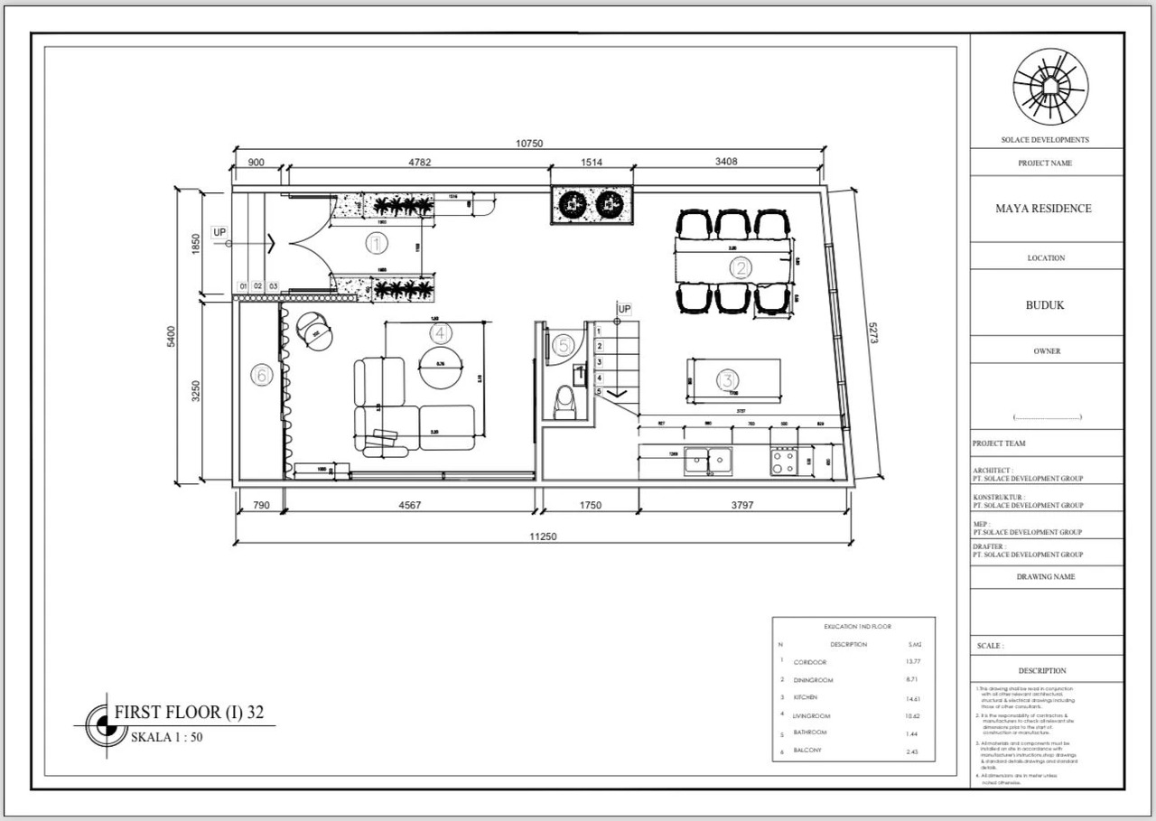 BUDUK, 2 BR Townhouse in Maya Residence