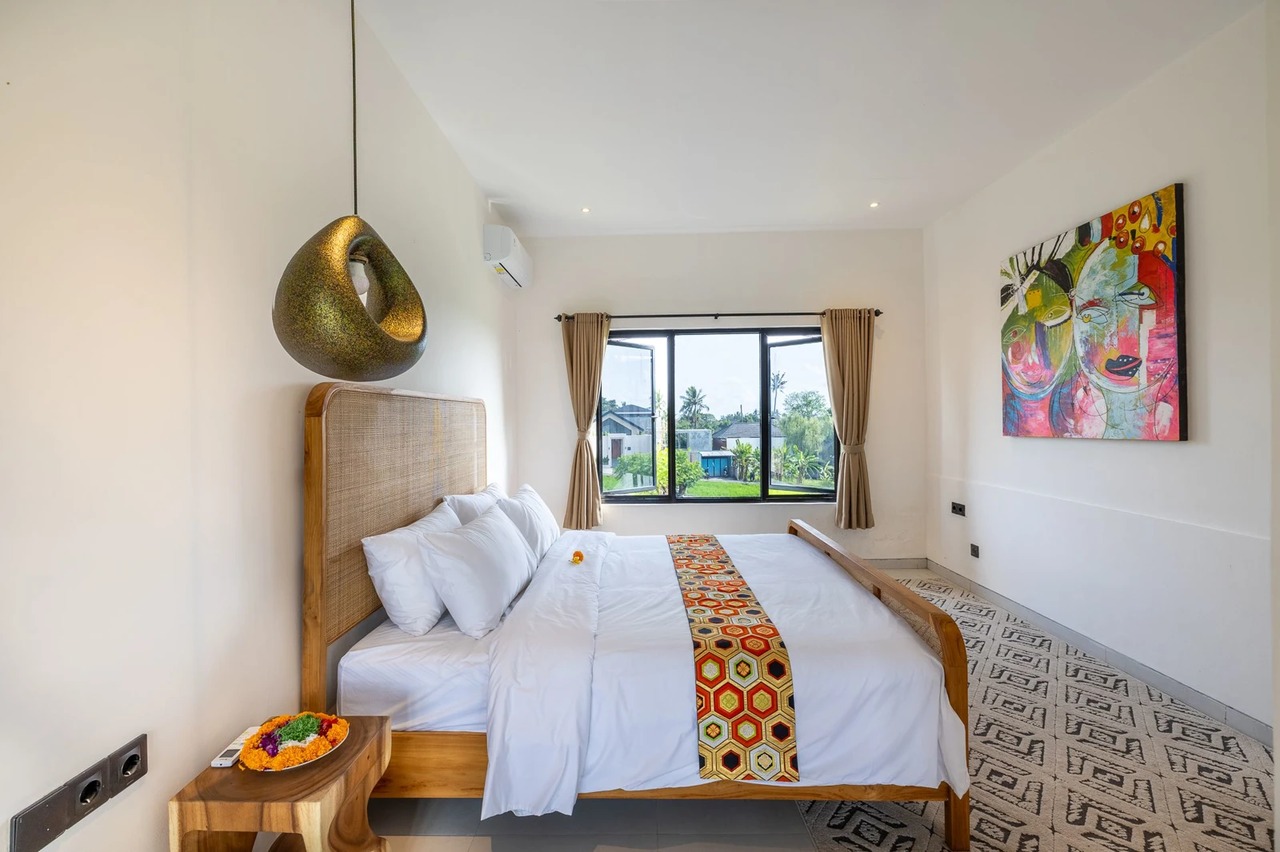 Breezy 3BR Villa w/ Rice Views and Spa A