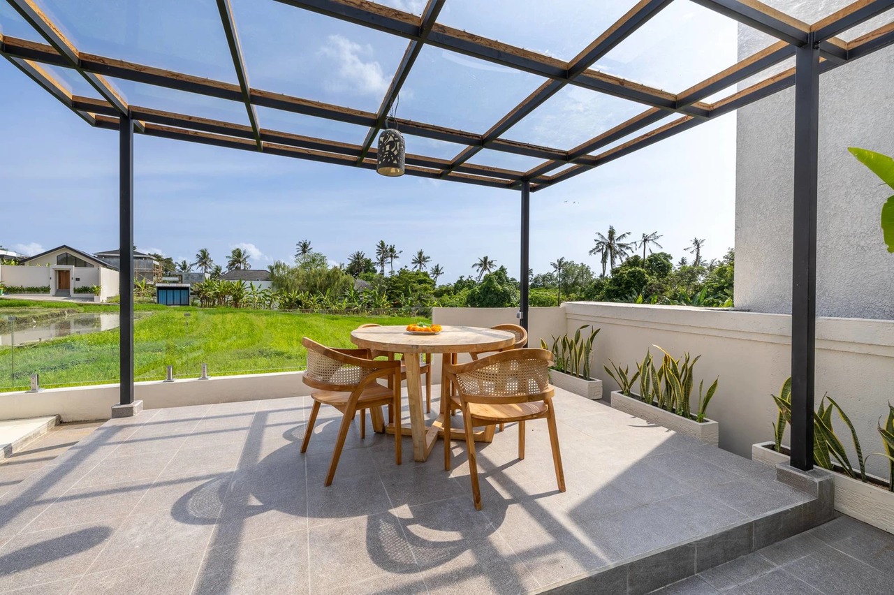 Breezy 3BR Villa w/ Rice Views and Spa A