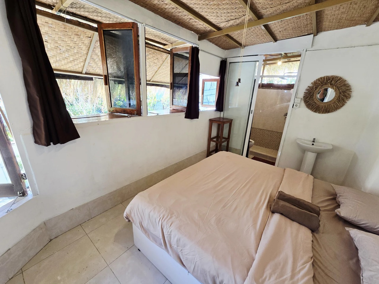Spacious 30m² Concrete Loft in Central Canggu