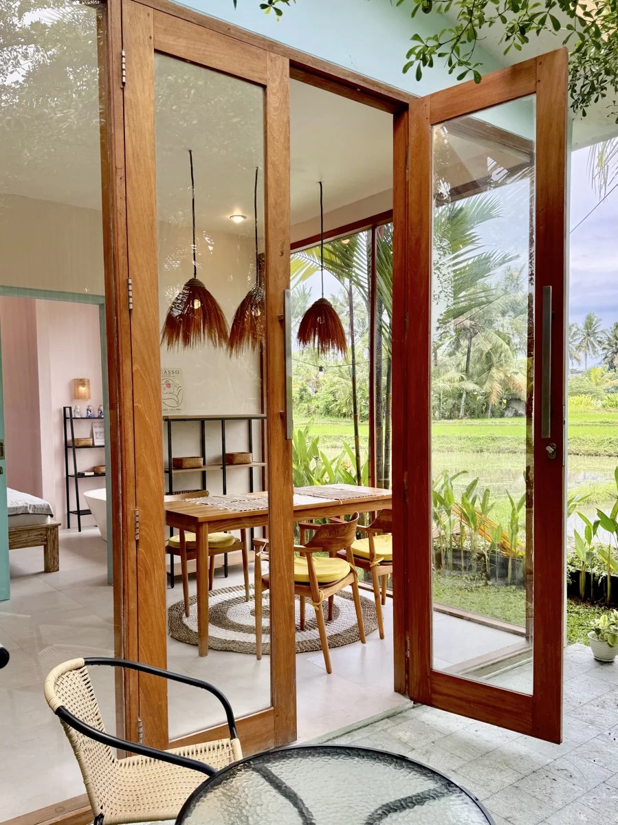 Tropical 2BR Villa w/ Rice Field View