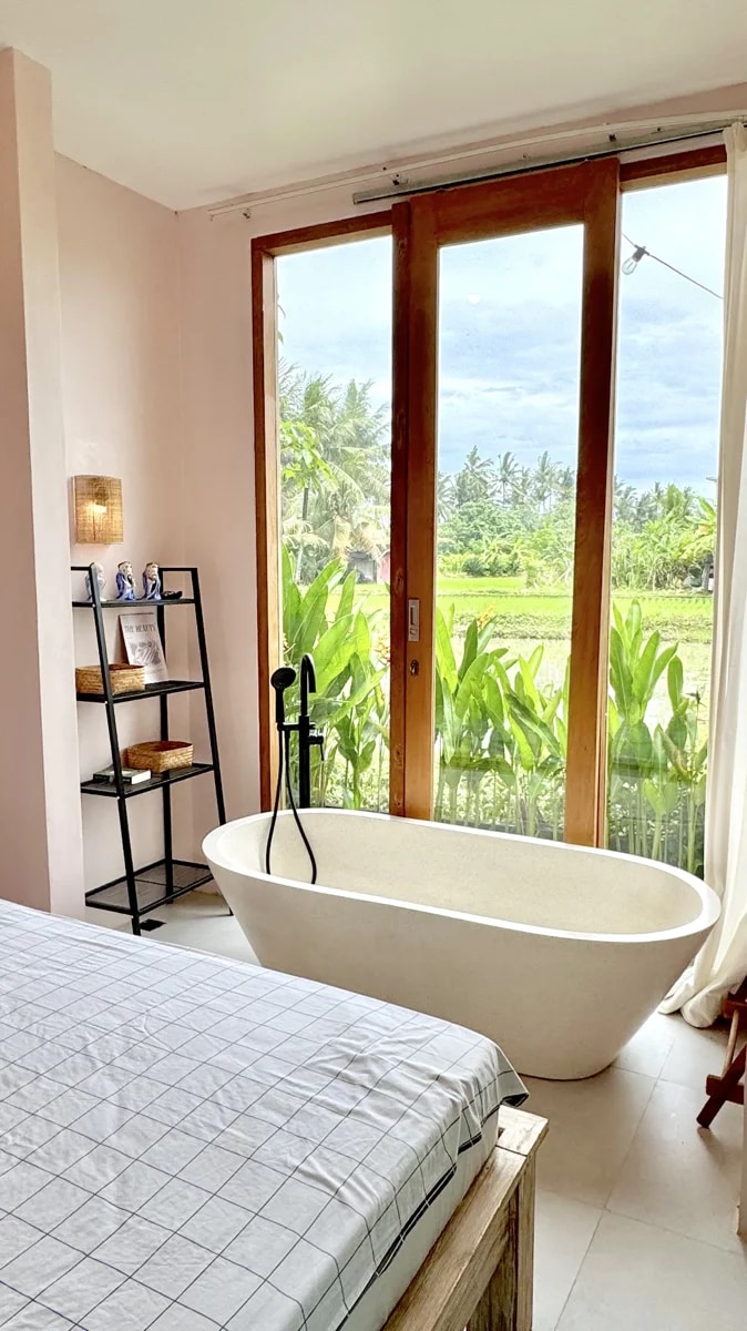 Tropical 2BR Villa w/ Rice Field View
