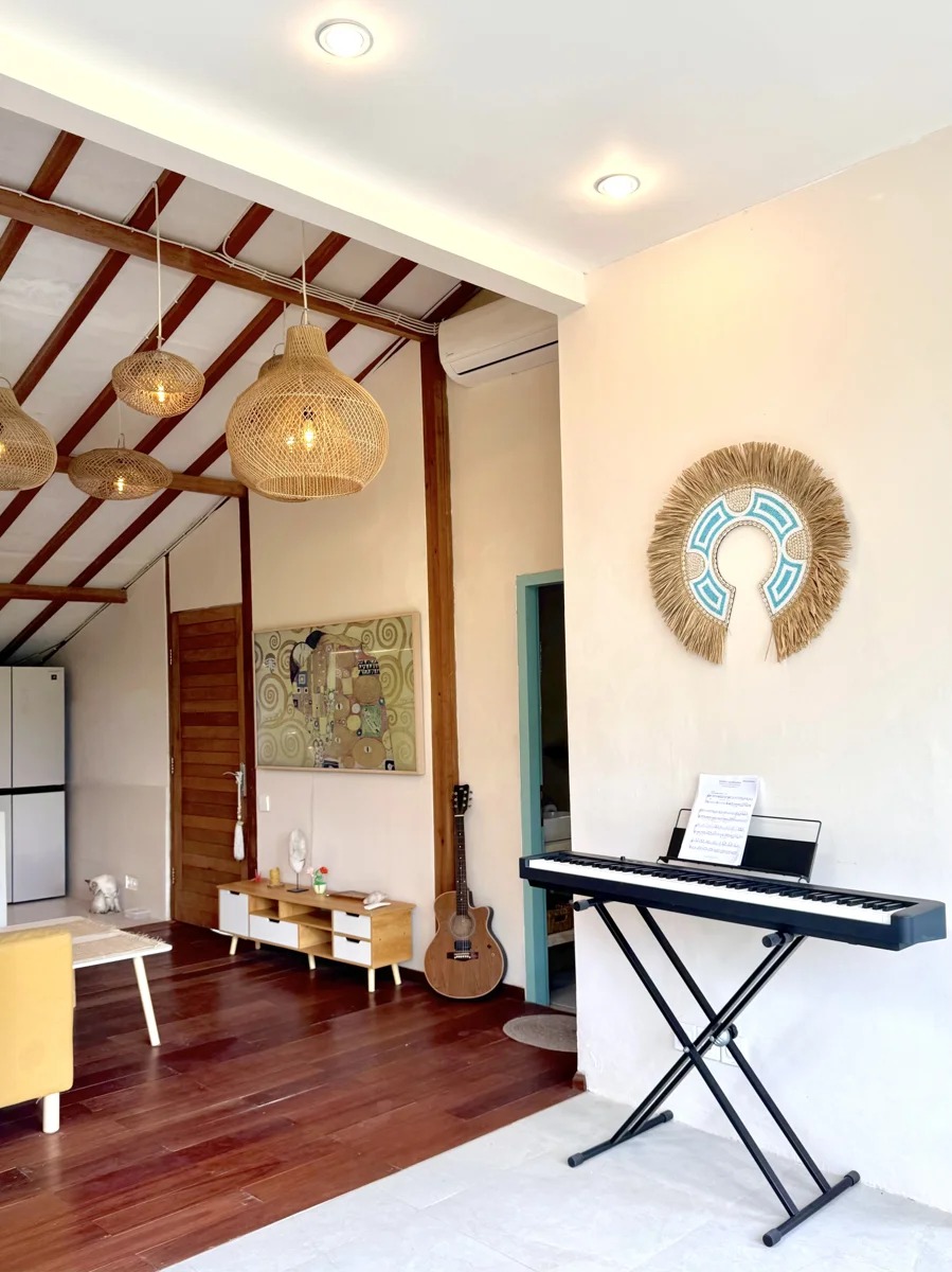 Tropical 2BR Villa w/ Rice Field View