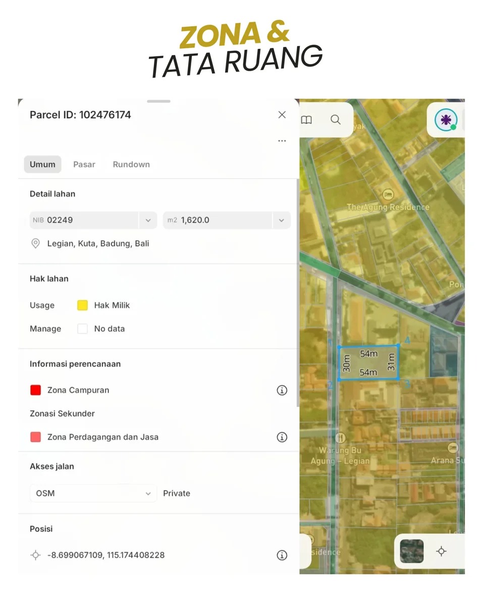 DO 64 - LAND FOR SALE IN SEMINYAK BALI