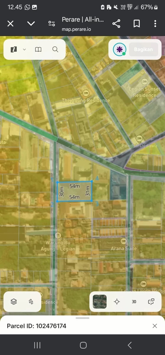 DO 64 - LAND FOR SALE IN SEMINYAK BALI
