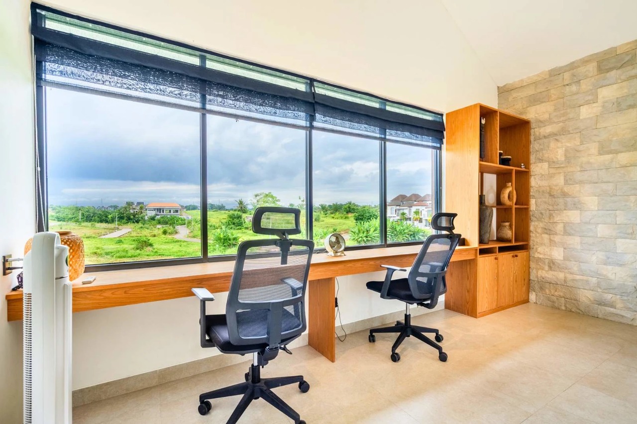 Peaceful 3BR Ricefield Villa in Kedungu