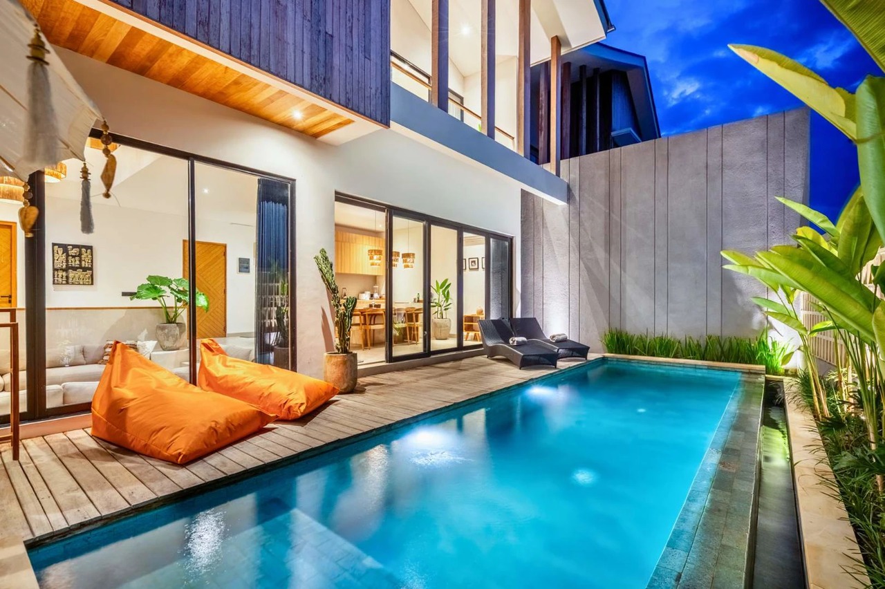 Peaceful 3BR Ricefield Villa in Kedungu
