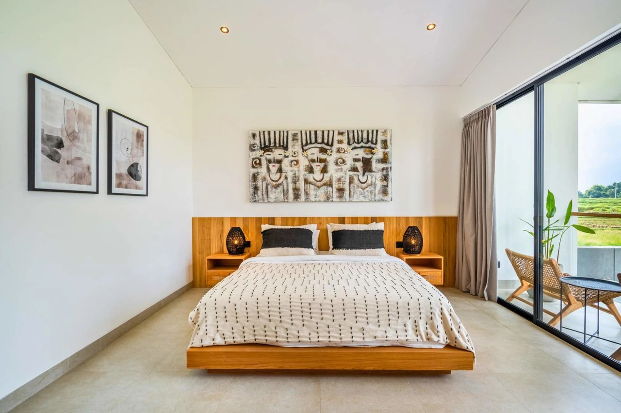 Peaceful 3BR Ricefield Villa in Kedungu