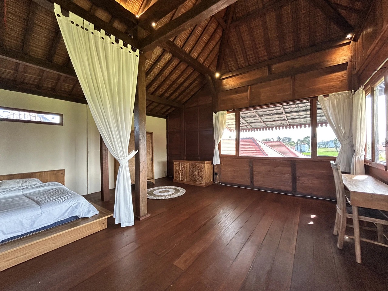 Tucked-Away 3BR Joglo w/ Rooftop Patio