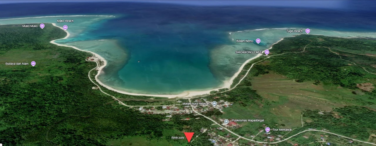 769m² of Coastal Freehold Land Mentawais