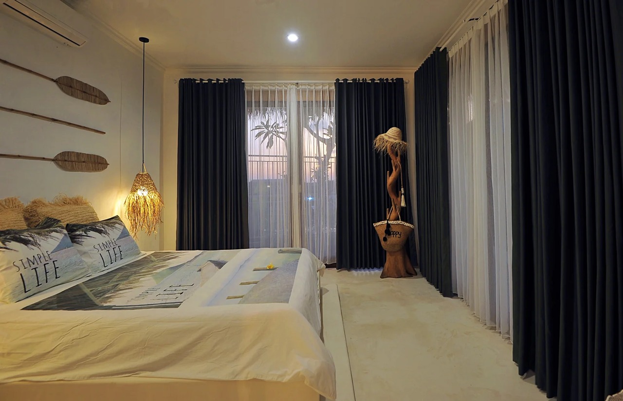 Tropical 2 br villa with rice paddy view