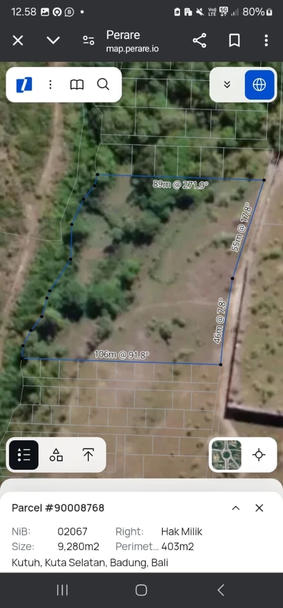 DO 33 - LAND FOR SALE IN PANDAWA BALI