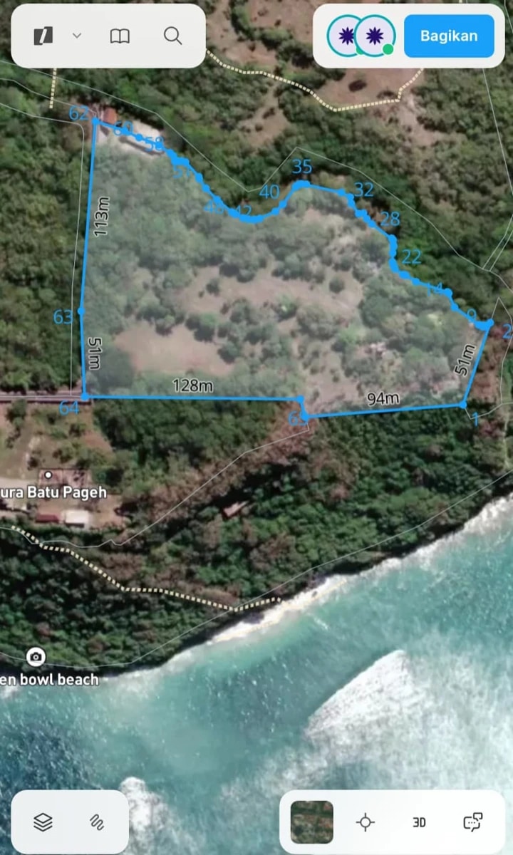 Freehold Cliff Front Land for Sale