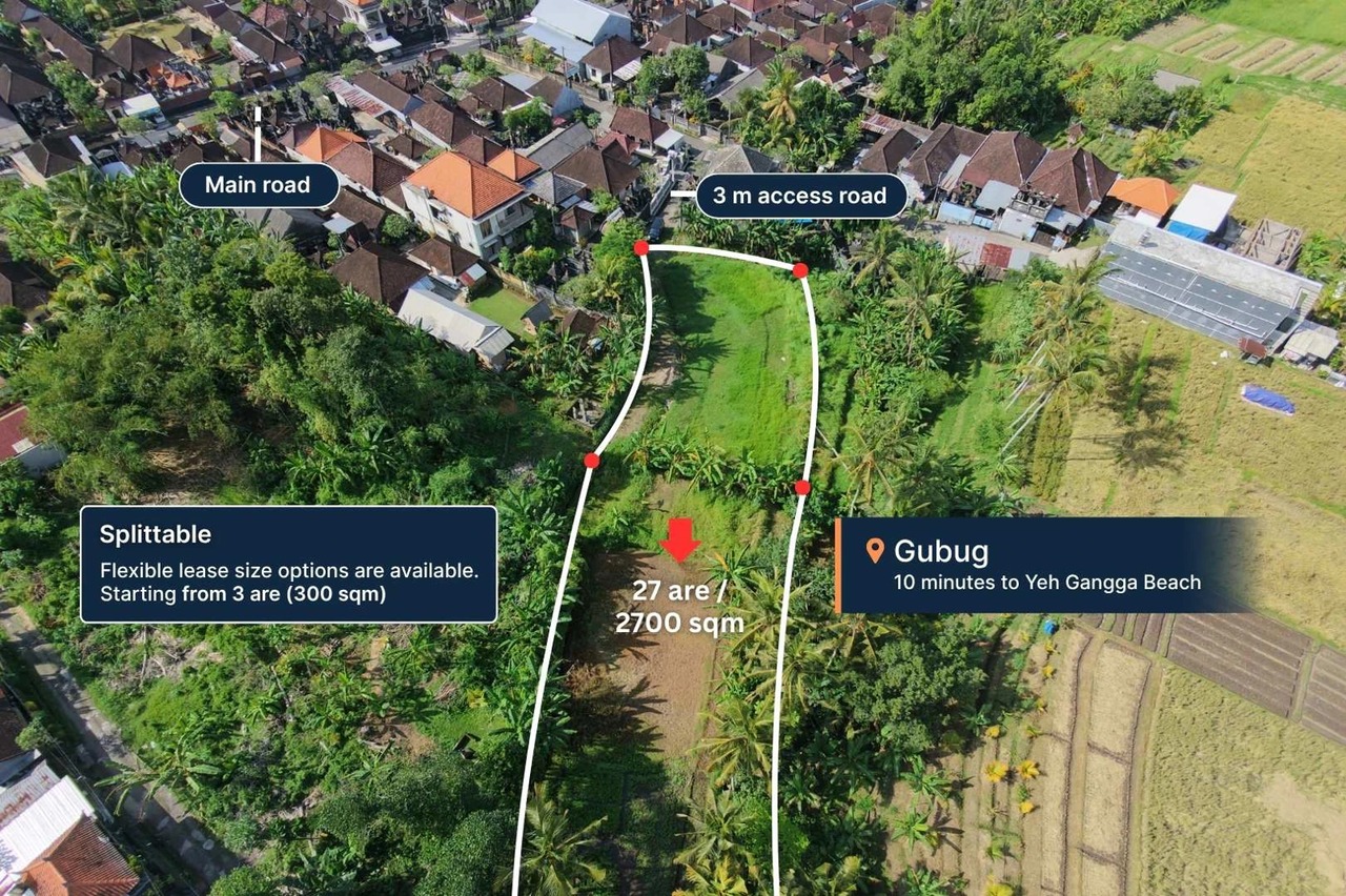 Big Plot 27 Are in Gubug For Leasehold