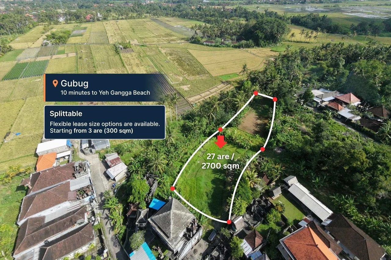 Big Plot 27 Are in Gubug For Leasehold