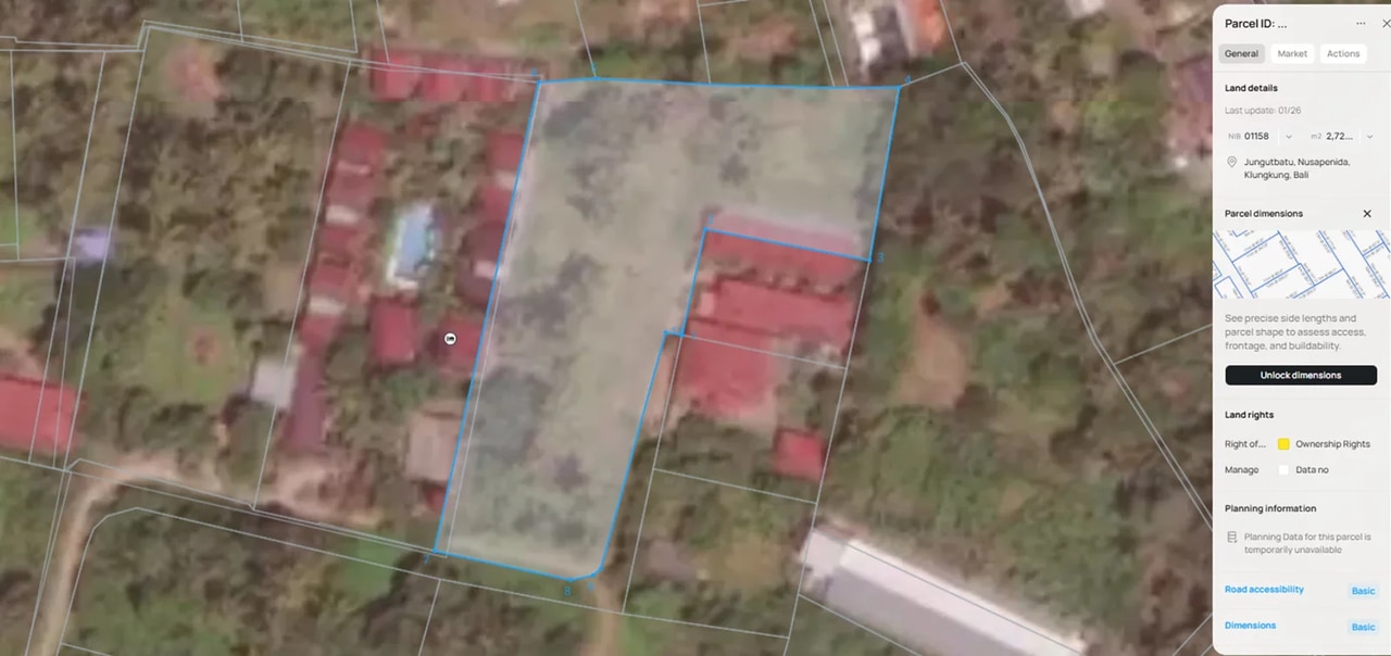 NUSA LEMBONGAN, 25.5 ARE of Prime Land