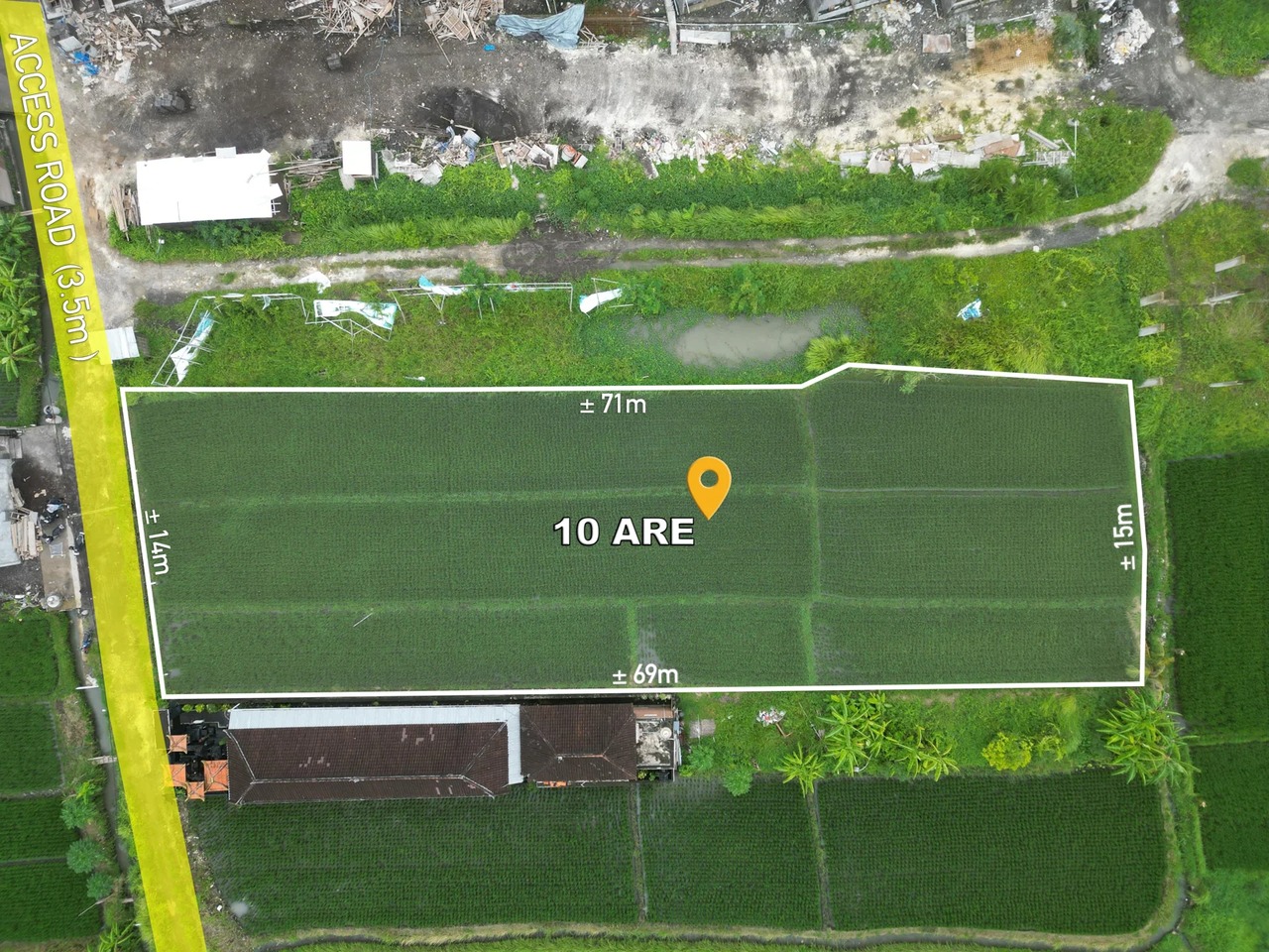 LEASEHOLD LAND 10 ARE IN CEMAGI