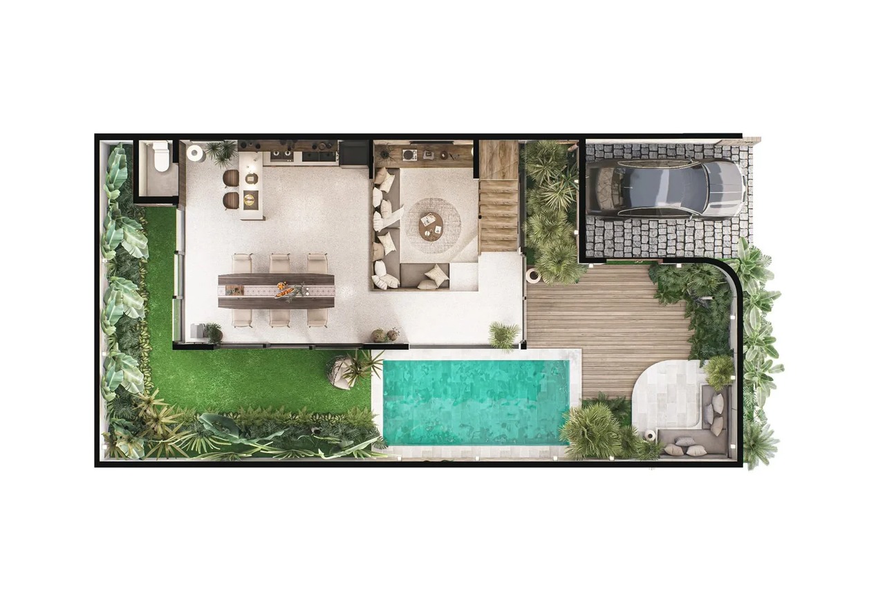 Off-plan Villa 3 Bedrooms SeaView Canggu