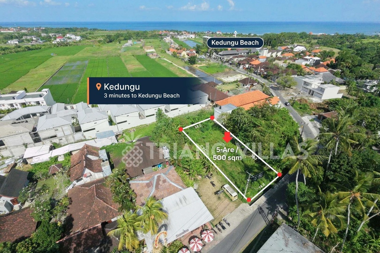 Secure 5-Are Land Near Kedungu Beach