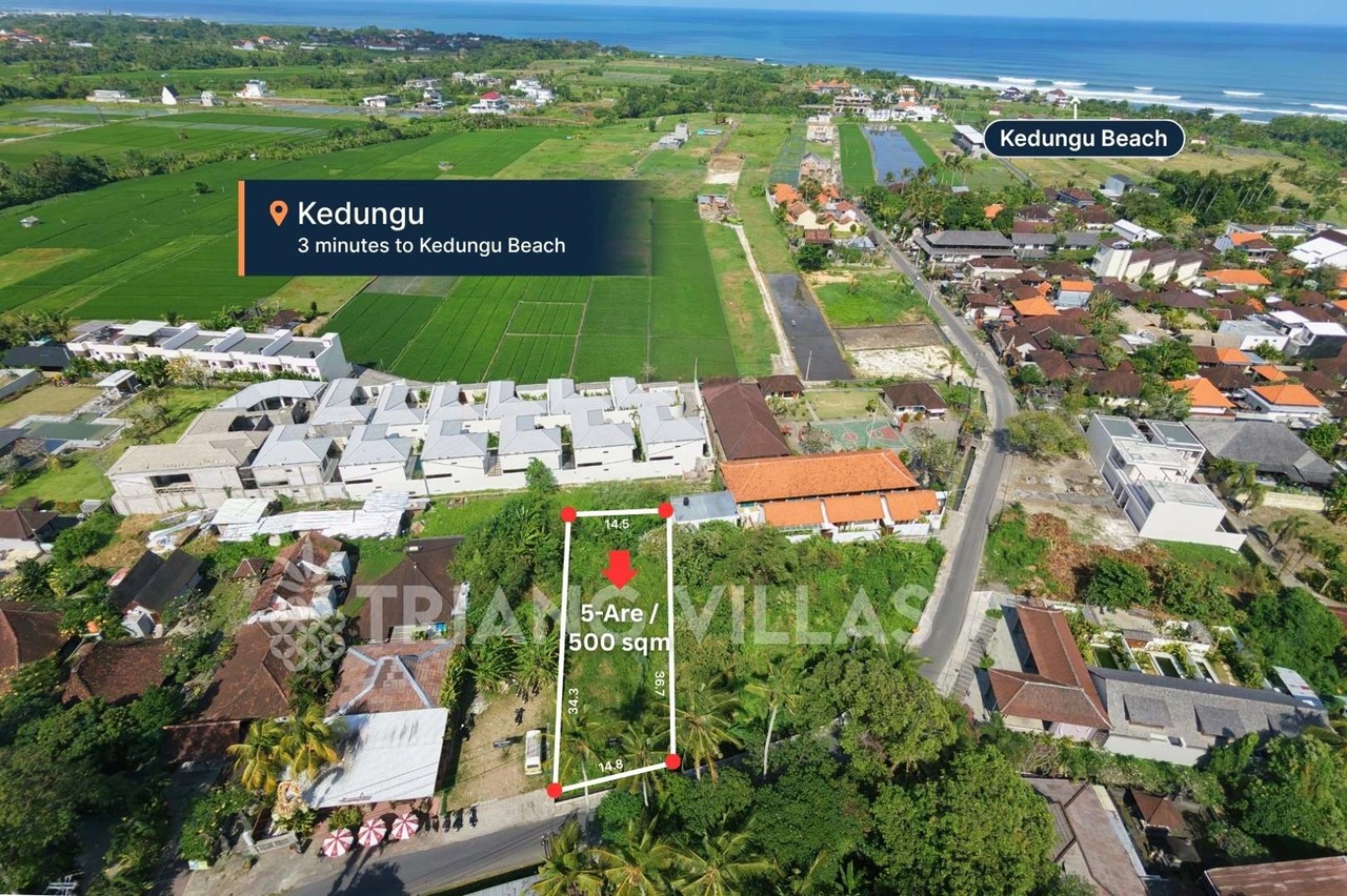 Secure 5-Are Land Near Kedungu Beach