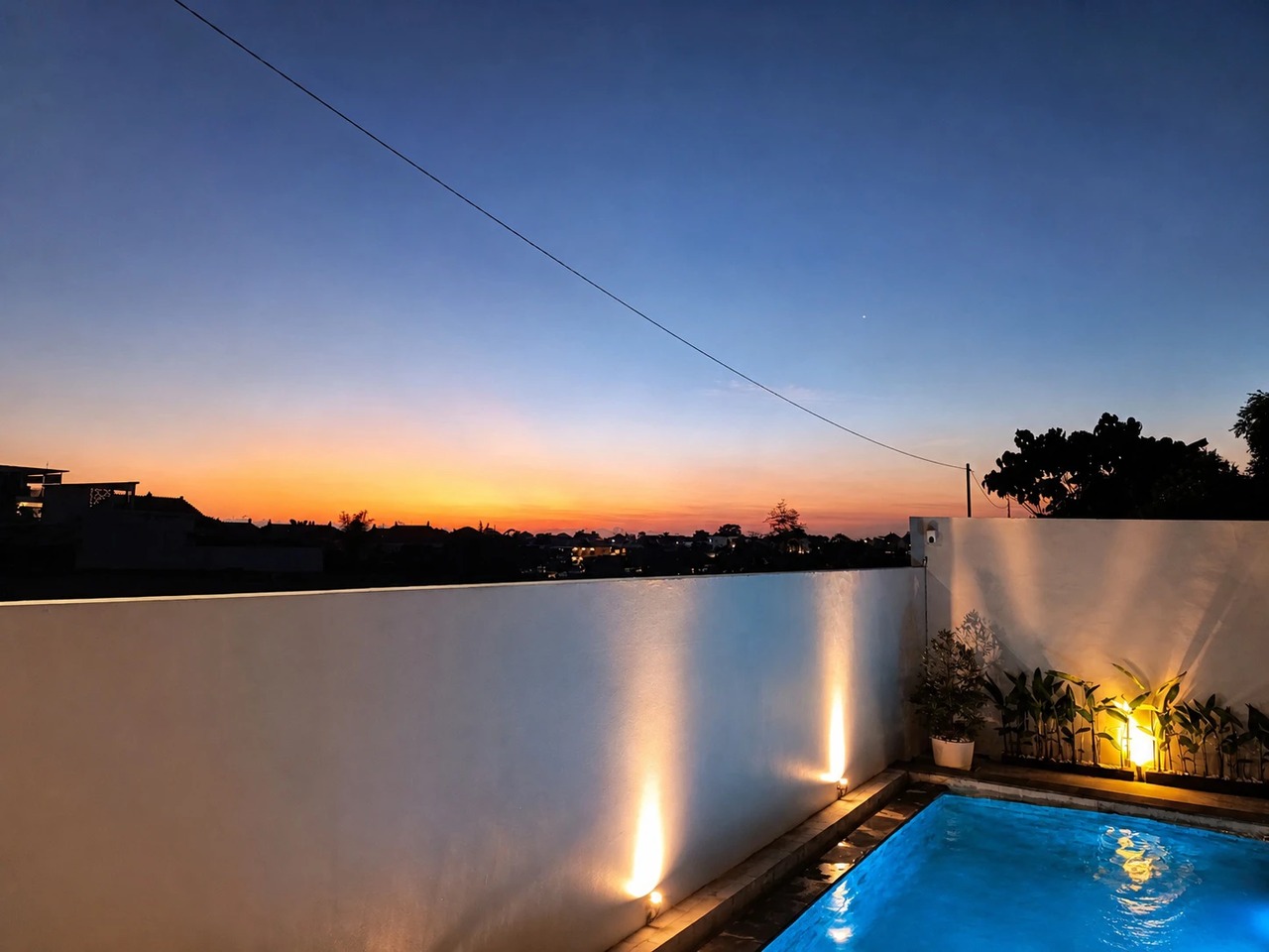 Good Karma Villa Pool and Rice Fields