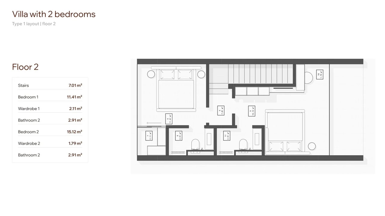 Privé – Contemporary 2 Bedroom