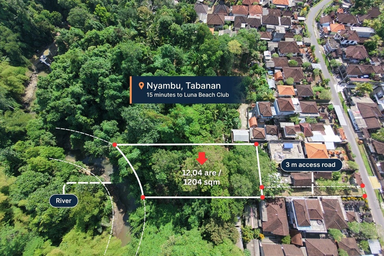 12 Are Riverfront Land with Jungle View