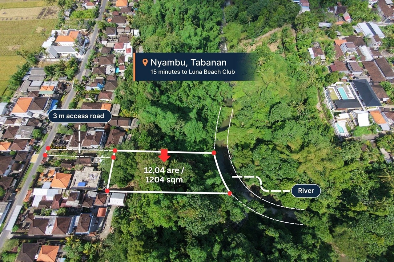 12 Are Riverfront Land with Lush Jungle