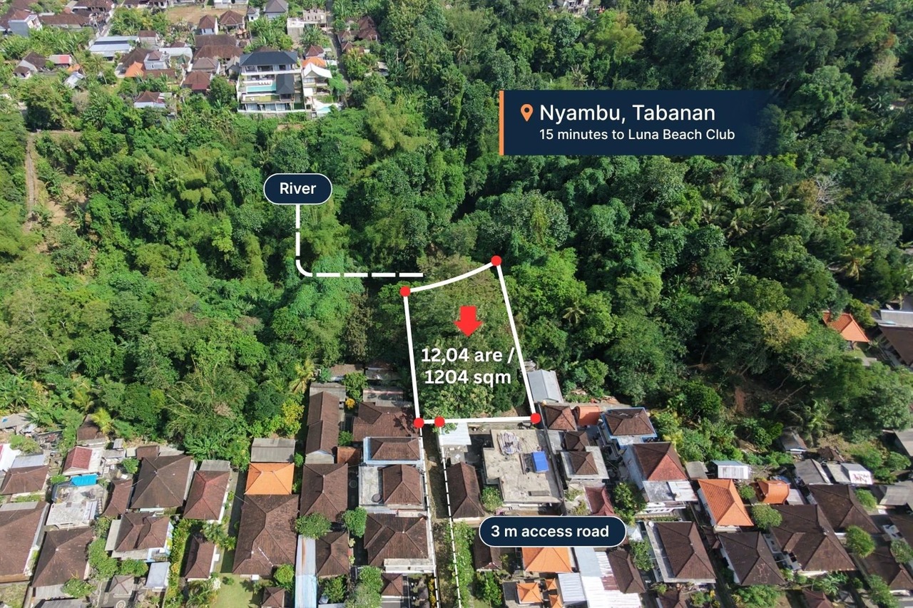 12 Are Riverfront Land with Lush Jungle