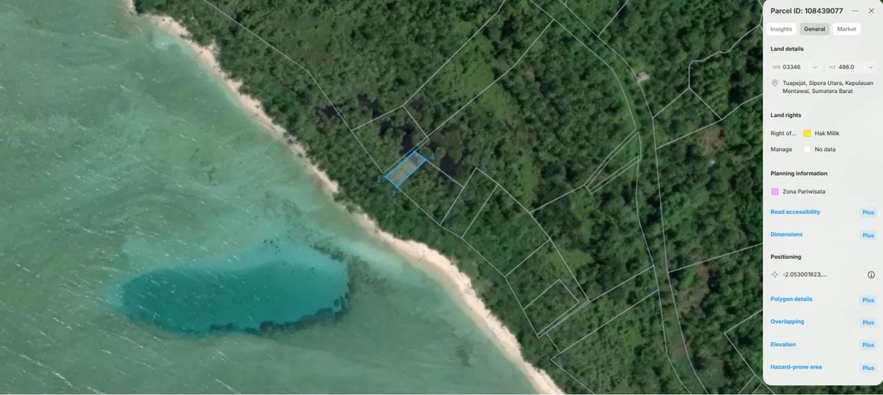 460 m² Beachfront Micro-Parcel