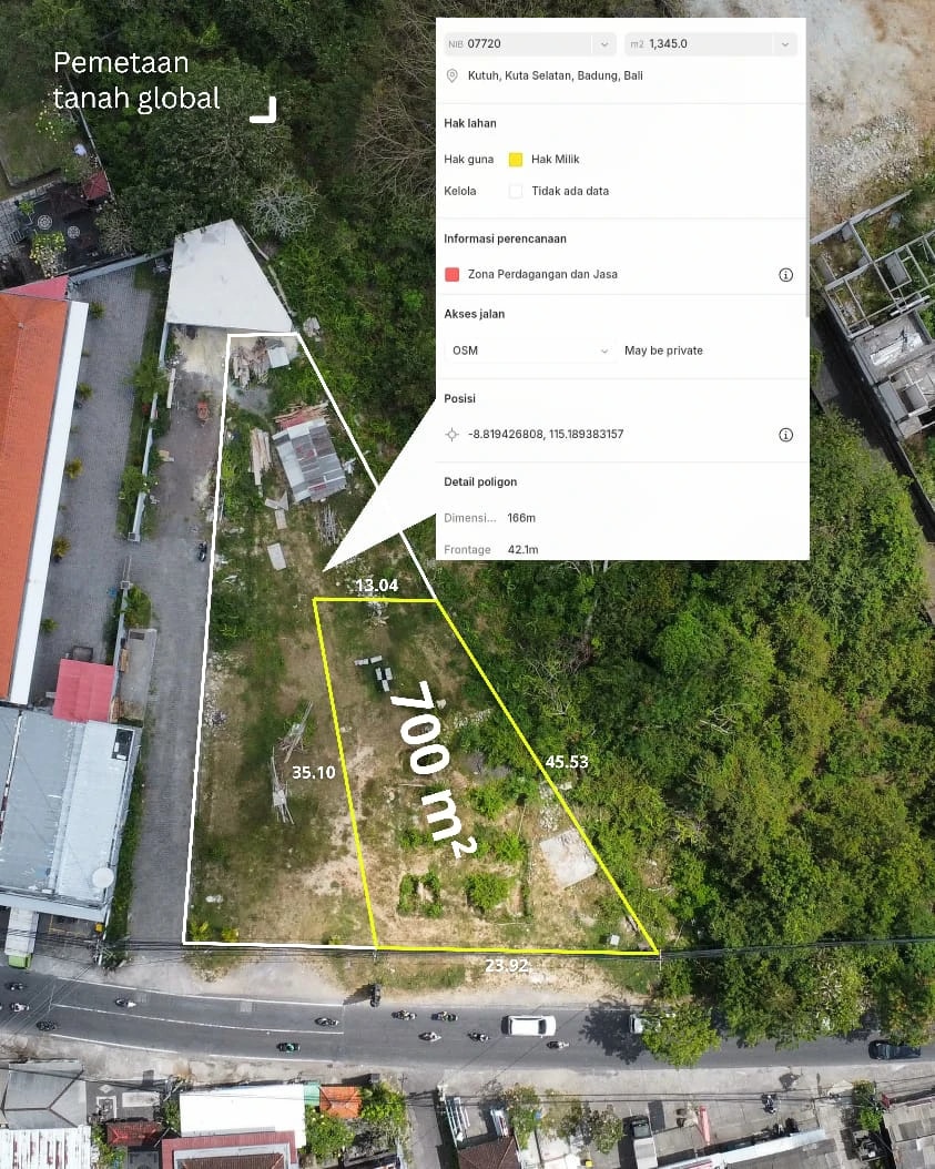 DO 82 - LAND FOR SALE IN NUSA DUA BALI