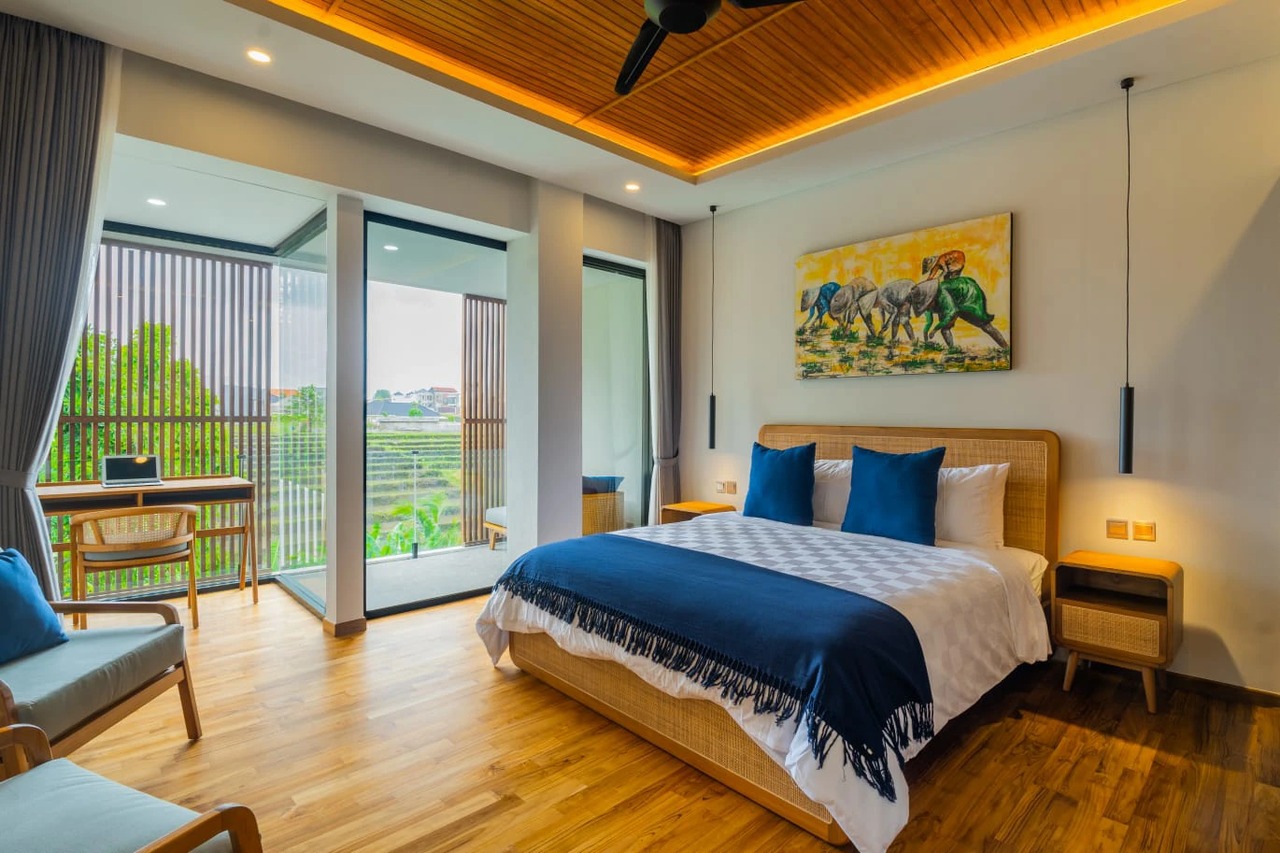 Stunning 4BR Villa with Rice Paddy Views