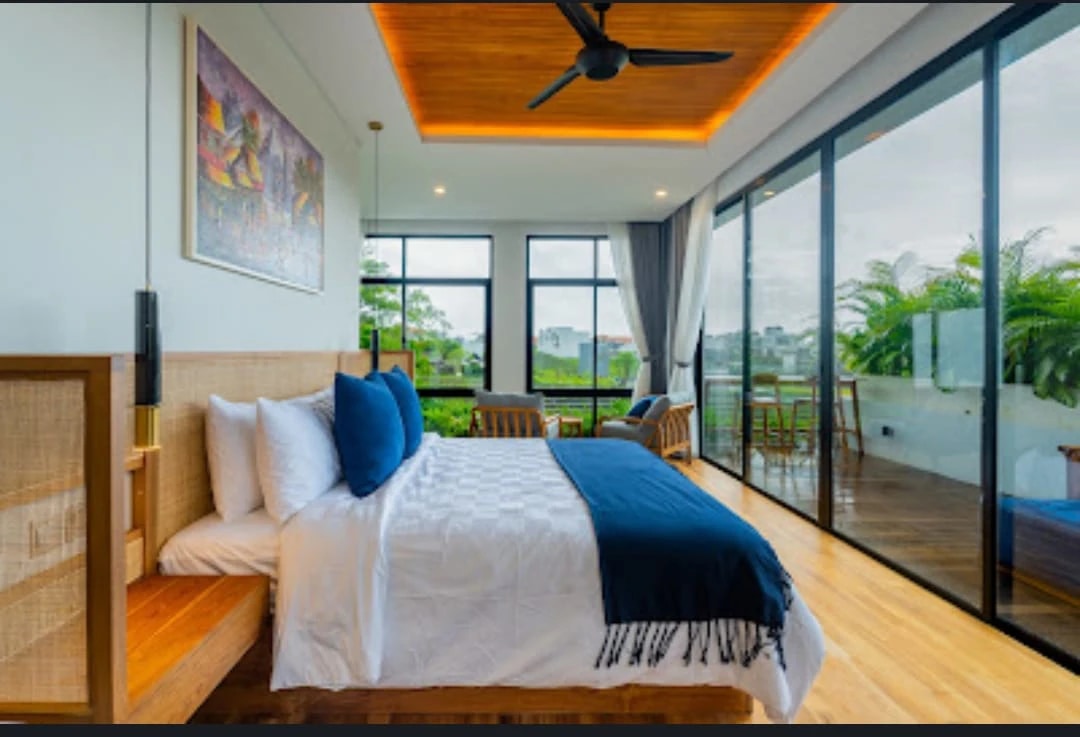 Stunning 4BR Villa with Rice Paddy Views