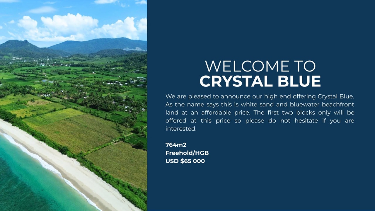 WEST SUMBAWA, Crystal Blue - 764m² Land