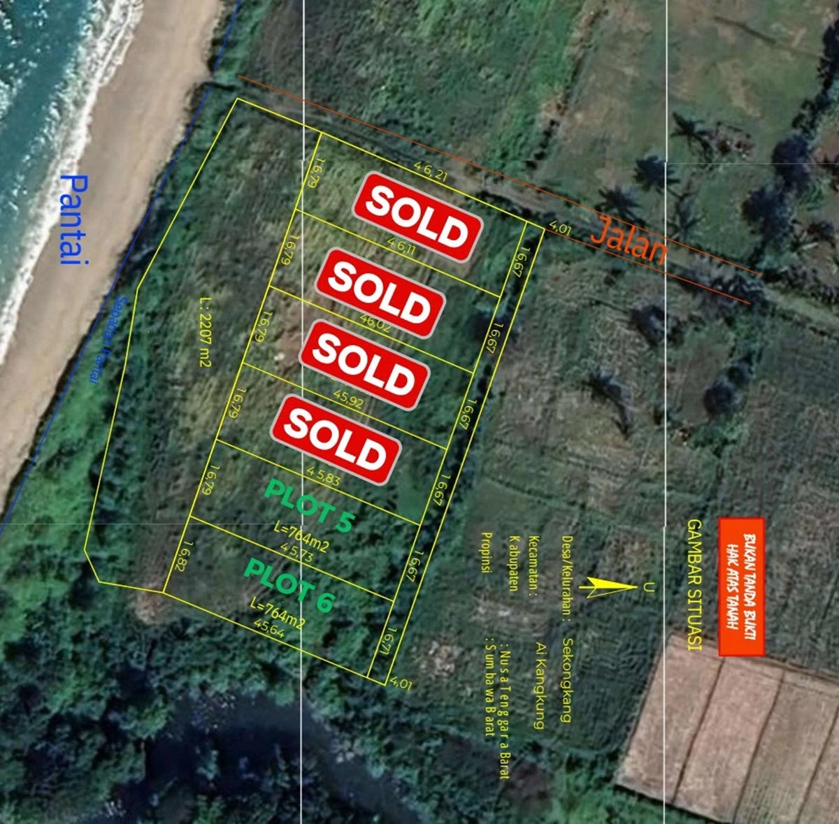 WEST SUMBAWA, Crystal Blue - 764m² Land