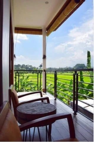 Minimalist 2BR Studio w/ Rice Field View