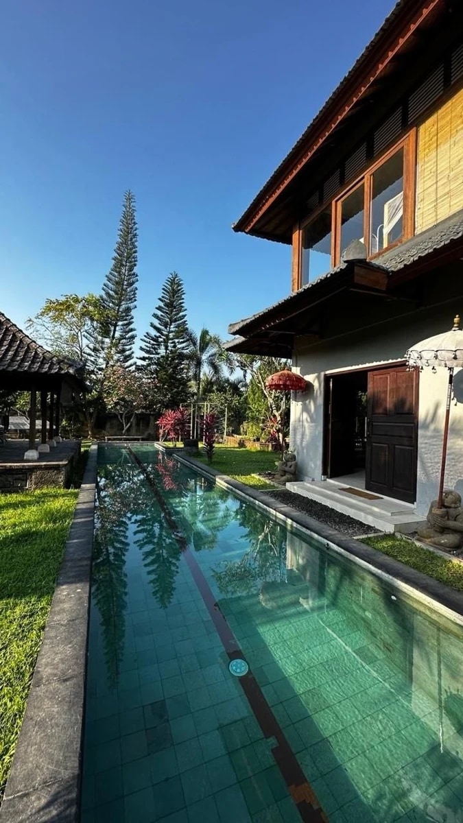 Private 2BR Villa with Rice Field & Volc