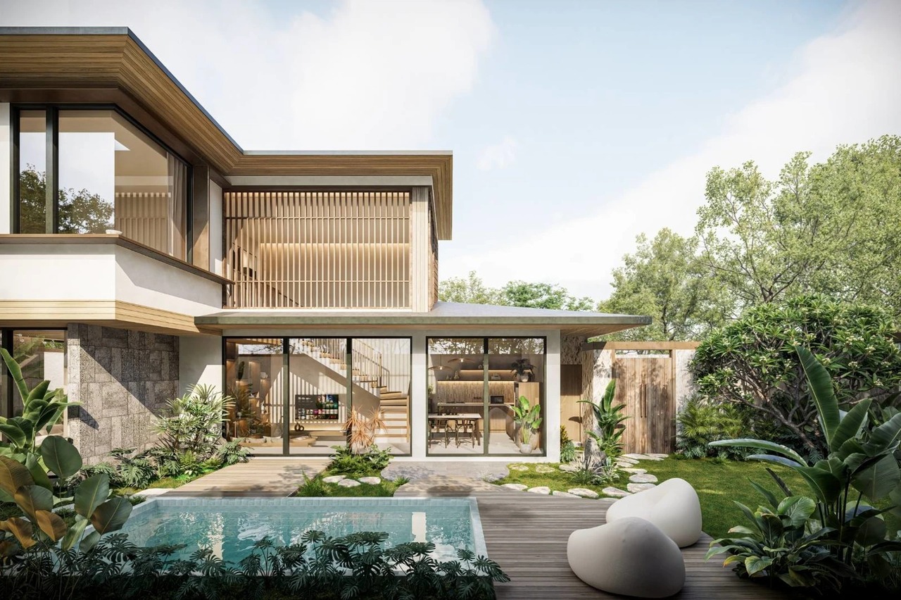 Modern Tropical Villa 3 Bedrooms Kedungu